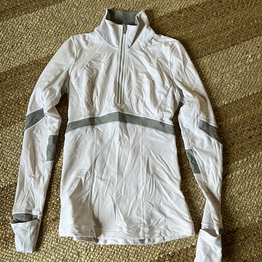 Lululemon quarter zip runner jacket with back pocket